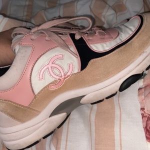PINK CHANEL TRAINERS